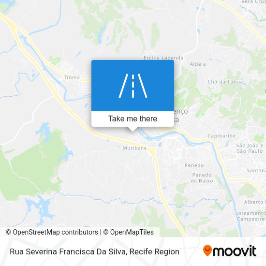 Rua Severina Francisca Da Silva map