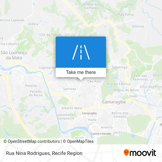 Rua Nina Rodrigues map