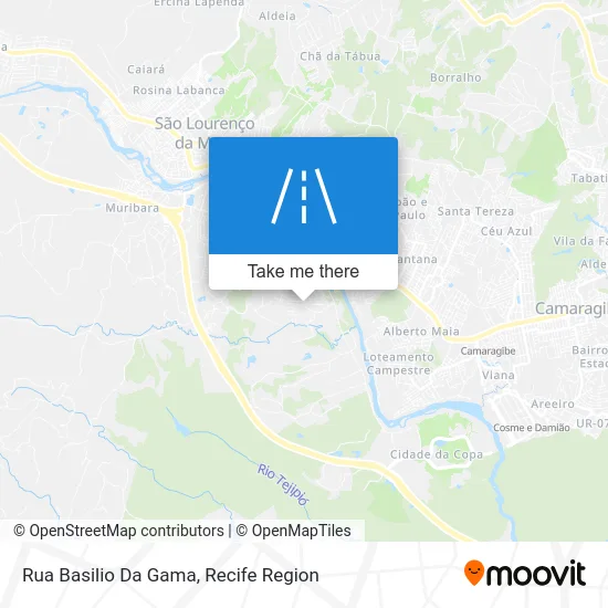 Rua Basilio Da Gama map