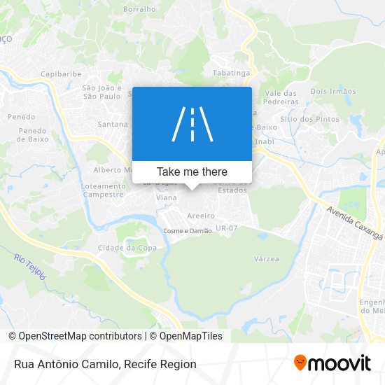 Rua Antônio Camilo map