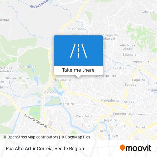 Mapa Rua Alto Artur Correia