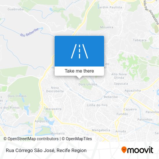 Rua Córrego São José map