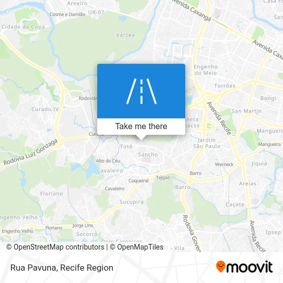 Rua Pavuna map