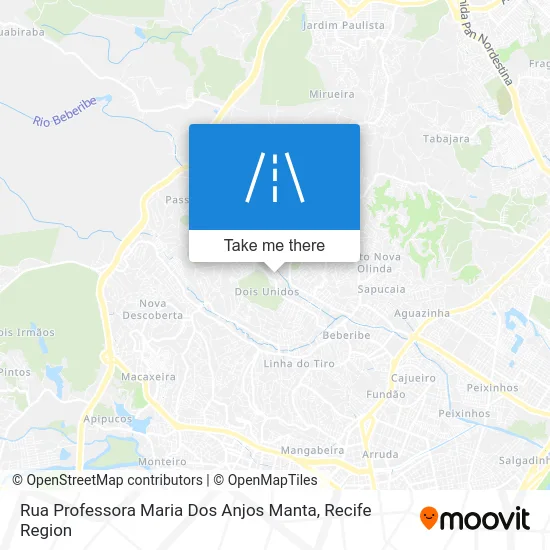 Rua Professora Maria Dos Anjos Manta map