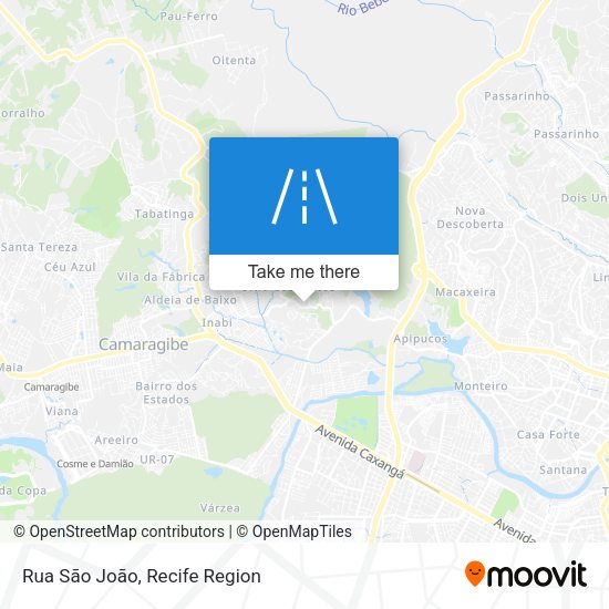 Rua São João map