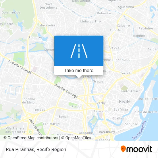 Rua Piranhas map