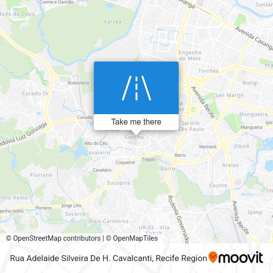 Rua Adelaide Silveira De H. Cavalcanti map