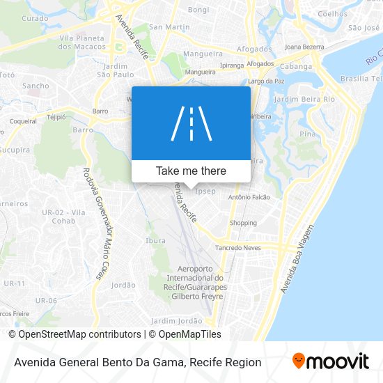 Avenida General Bento Da Gama map