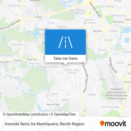 Avenida Serra Da Mantiqueira map