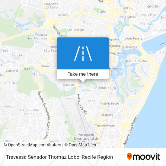 Travessa Senador Thomaz Lobo map