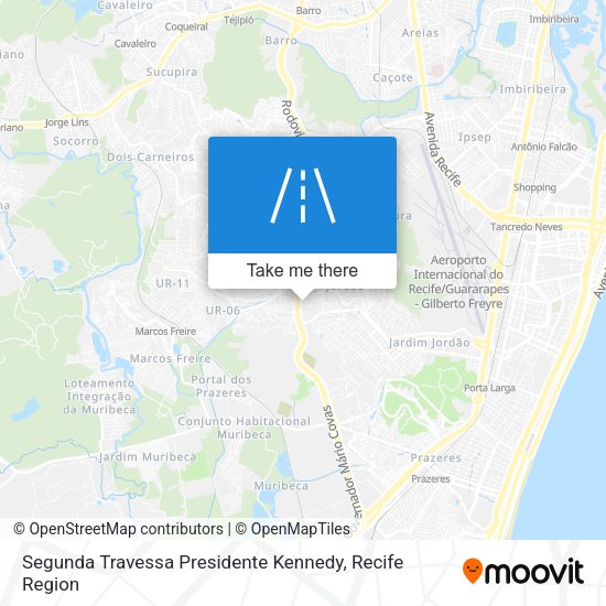 Segunda Travessa Presidente Kennedy map