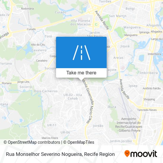 Rua Monselhor Severino Nogueira map
