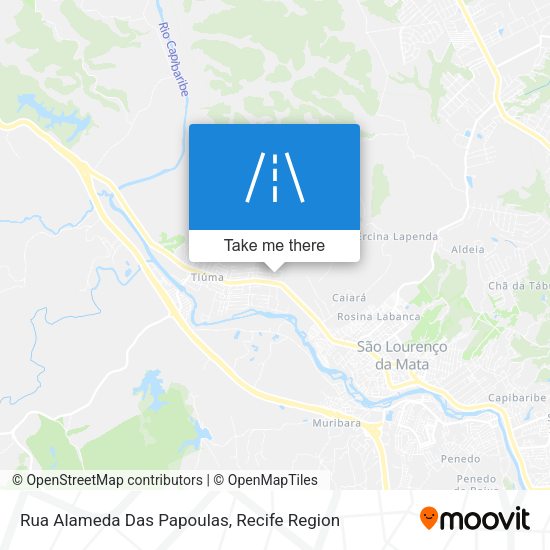 Rua Alameda Das Papoulas map