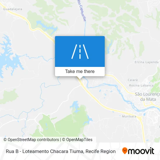 Rua B - Loteamento Chacara Tiuma map