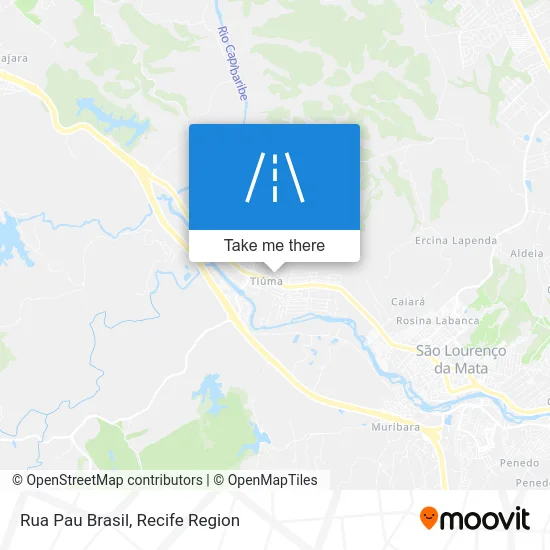 Rua Pau Brasil map