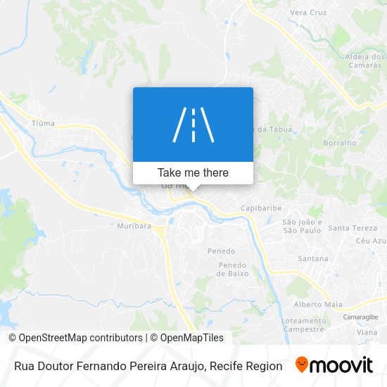 Rua Doutor Fernando Pereira Araujo map