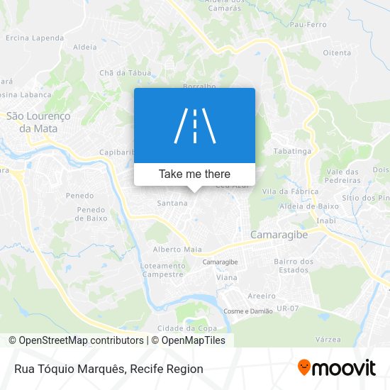 Rua Tóquio Marquês map