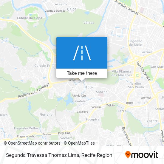 Segunda Travessa Thomaz Lima map