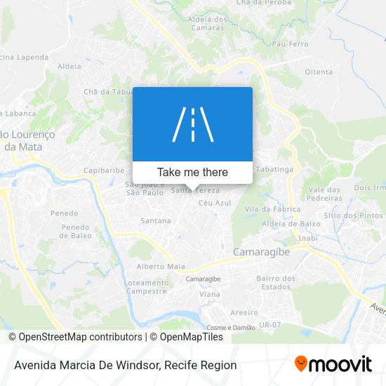 Avenida Marcia De Windsor map