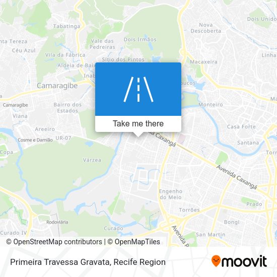Primeira Travessa Gravata map