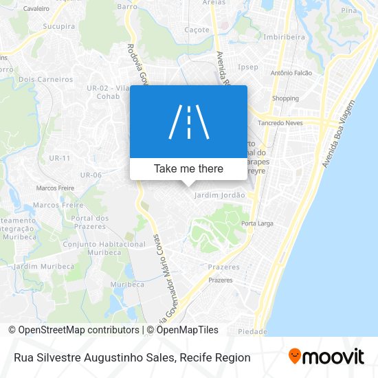 Rua Silvestre Augustinho Sales map