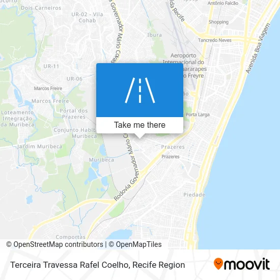 Terceira Travessa Rafel Coelho map