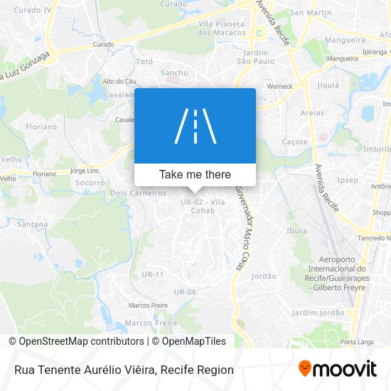 Rua Tenente Aurélio Viêira map