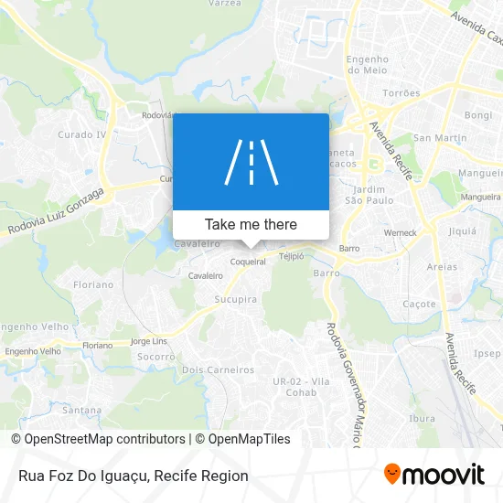 Rua Foz Do Iguaçu map