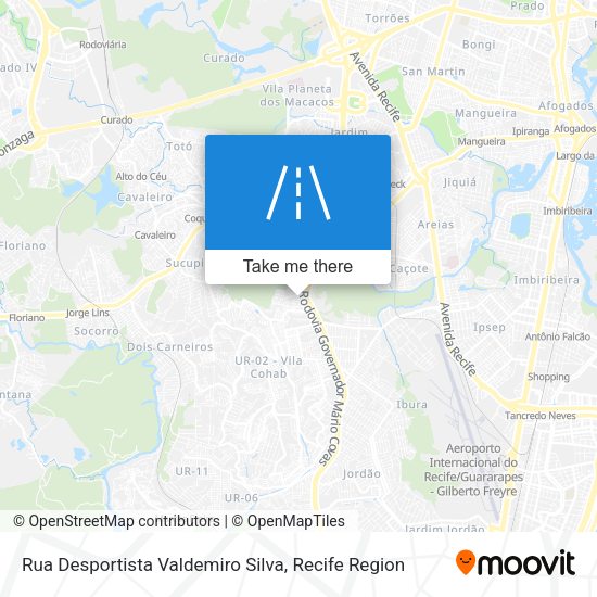 Rua Desportista Valdemiro Silva map