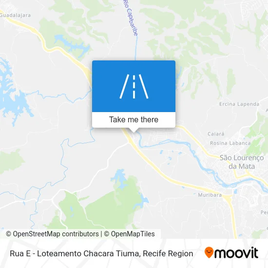 Rua E - Loteamento Chacara Tiuma map