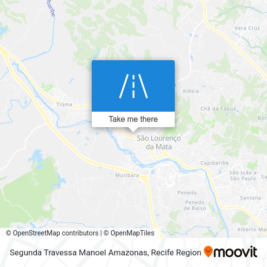 Segunda Travessa Manoel Amazonas map