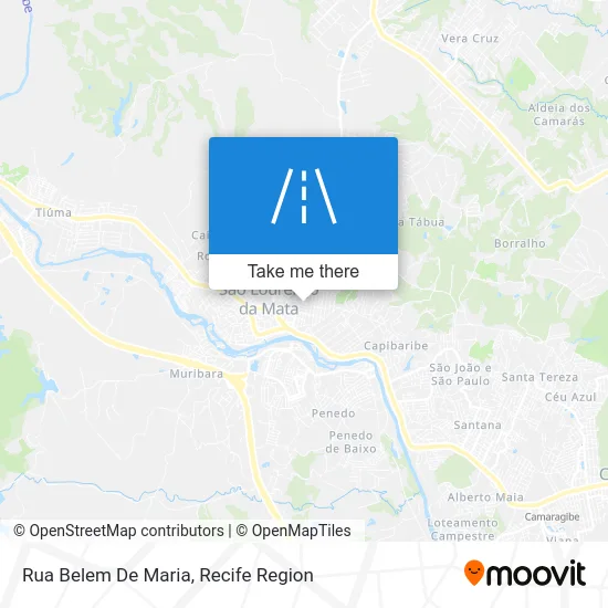 Rua Belem De Maria map