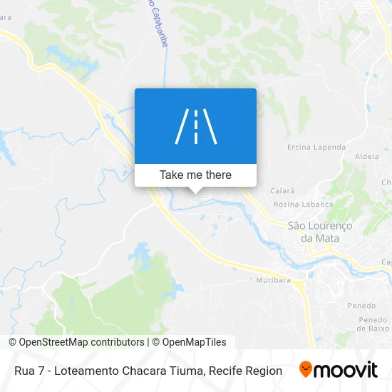 Rua 7 - Loteamento Chacara Tiuma map