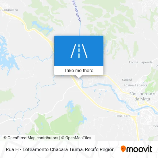 Rua H - Loteamento Chacara Tiuma map