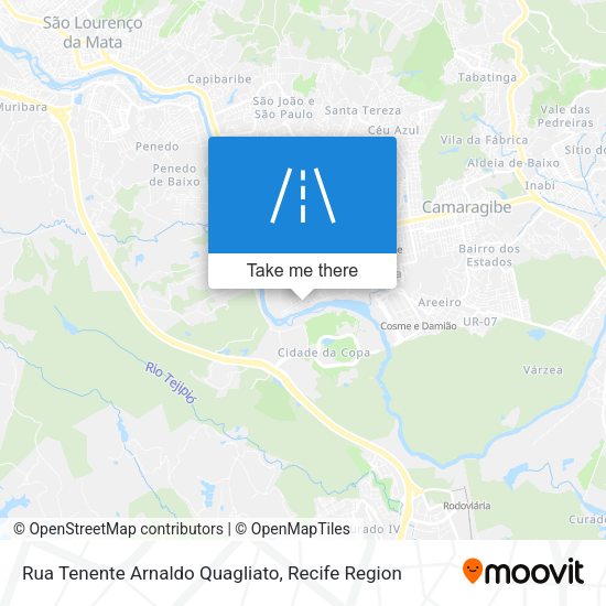Rua Tenente Arnaldo Quagliato map