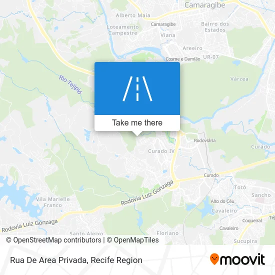 Rua De Area Privada map