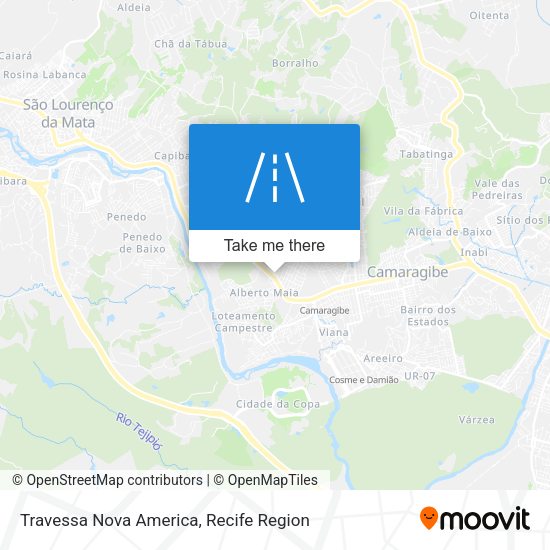 Travessa Nova America map