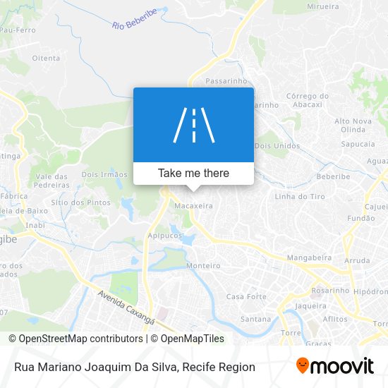 Rua Mariano Joaquim Da Silva map
