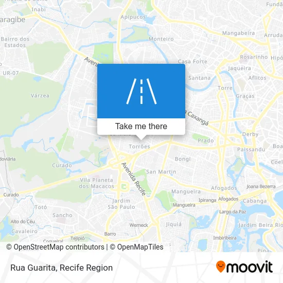 Rua Guarita map