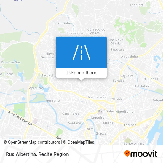 Rua Albertina map