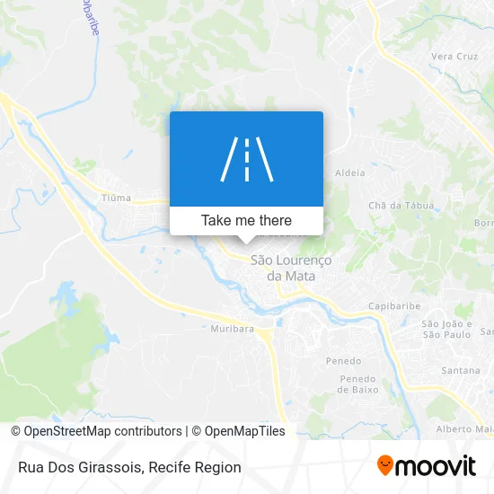 Rua Dos Girassois map