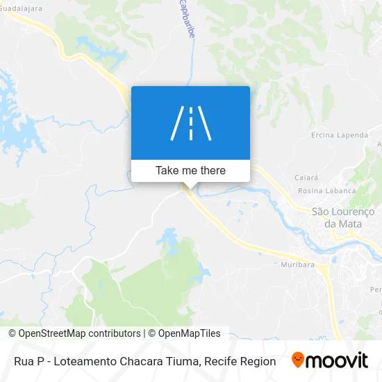 Rua P - Loteamento Chacara Tiuma map