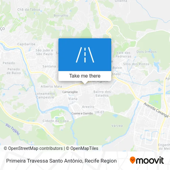 Primeira Travessa Santo Antônio map