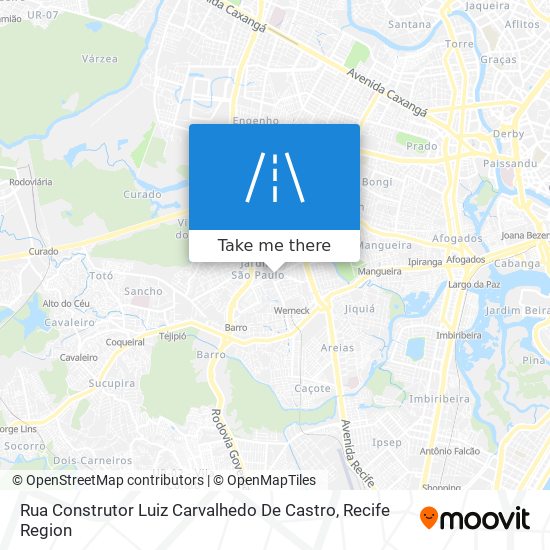 Mapa Rua Construtor Luiz Carvalhedo De Castro