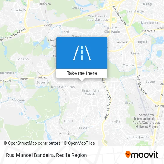 Rua Manoel Bandeira map
