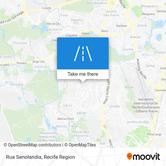 Rua Senolandia map