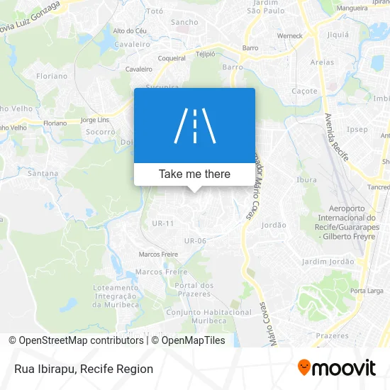 Rua Ibirapu map