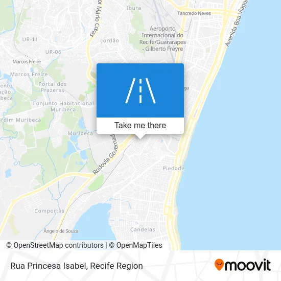 Rua Princesa Isabel map