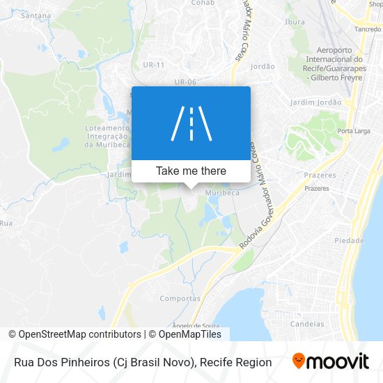 Rua Dos Pinheiros (Cj Brasil Novo) map