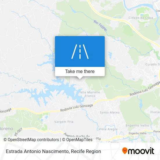 Estrada Antonio Nascimento map